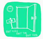 Be in the Right Place, at the Right Time, doing the Right Thing